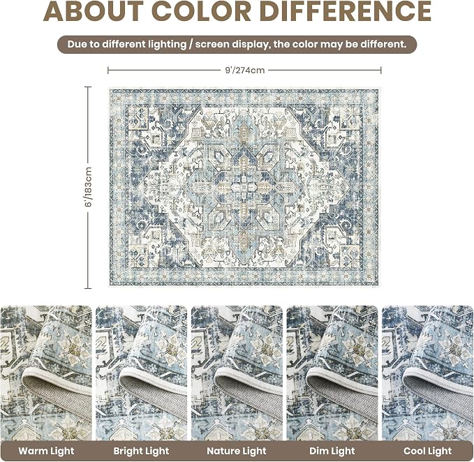 zesthome Area Rugs 6x9, Large Rugs - Image 2