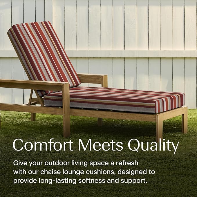 Honeycomb Outdoor Chaise Lounge Cushion - Image 3