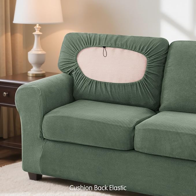 SUBRTEX 7 Pieces Stretch Sofa Slipcover Sets Couch Cover Sets Backrest Cushion - Image 7