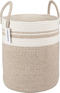 XUANGUO Cotton Rope Laundry Basket Hamper by XUANGUO