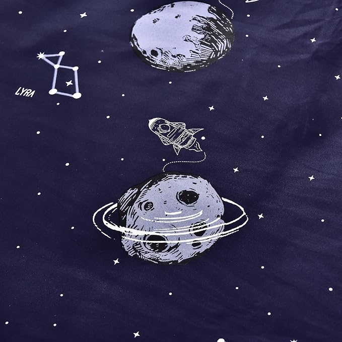 MAXYOYO Navy Space Adventure Japanese Floor Futon Mattress, Thicken Tatami Mat - Image 6