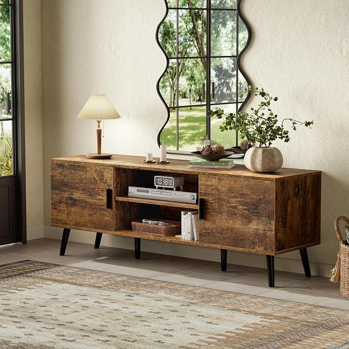 SUPERJARE TV Stand for 55 Inch TV, Entertainment Center - Image 9