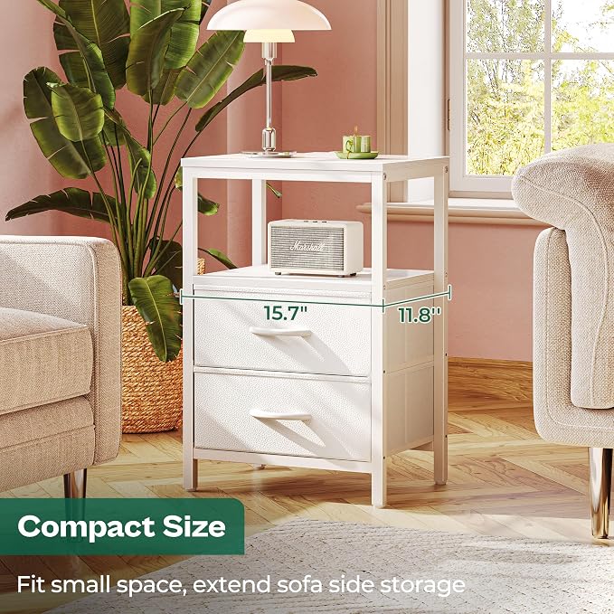 Huuger Nightstands Set of 2, End Tables - Image 6