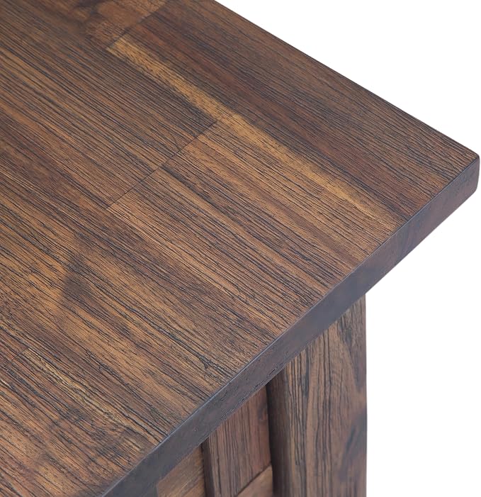 SIMPLIHOME Monroe Narrow Side Table – 14 inch Wide Solid Acacia Wood End Table - Image 9