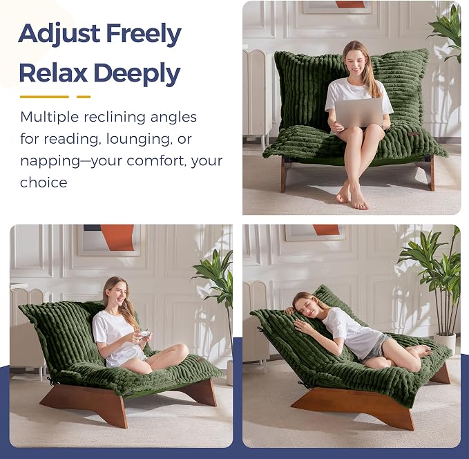 MAXYOYO Adjustable Living Room Chair, 3-Position Bean Bag Chair - Image 5