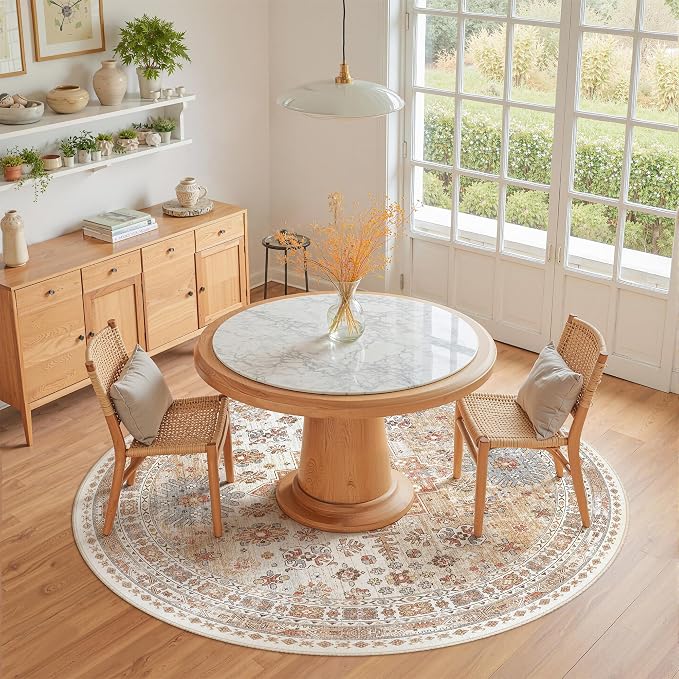 zesthome Washable Round Rug - 5ft Ultra-Thin Circle Area Rugs - Image 9