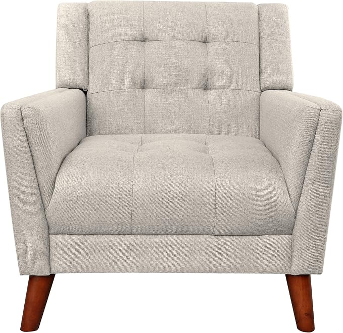 Christopher Knight Home Evelyn Mid Century Modern Fabric Arm Chair - Image 4