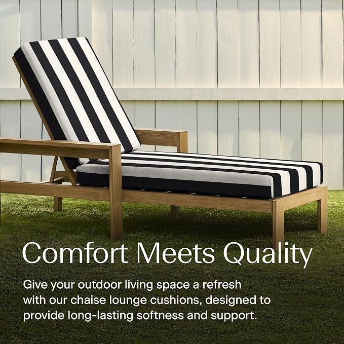 Honeycomb Outdoor Chaise Lounge Cushion - Image 3