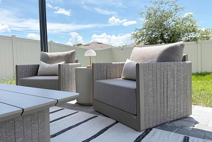 PURPLE LEAF Patio Furniture Set 10 Pieces Patio Seating - Image 2