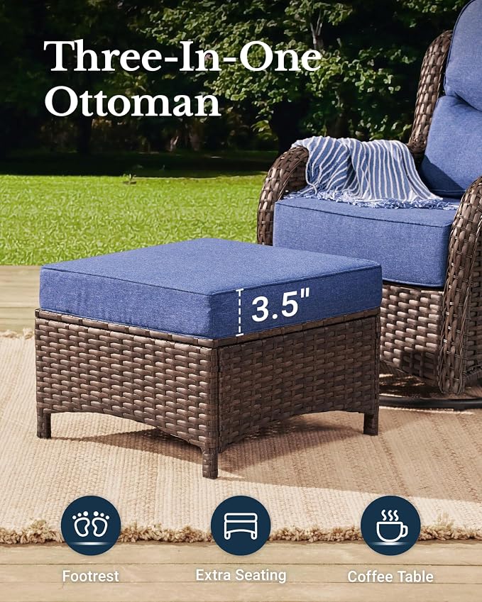 HILLGA Luxury High Back Patio Furniture Set - Image 7