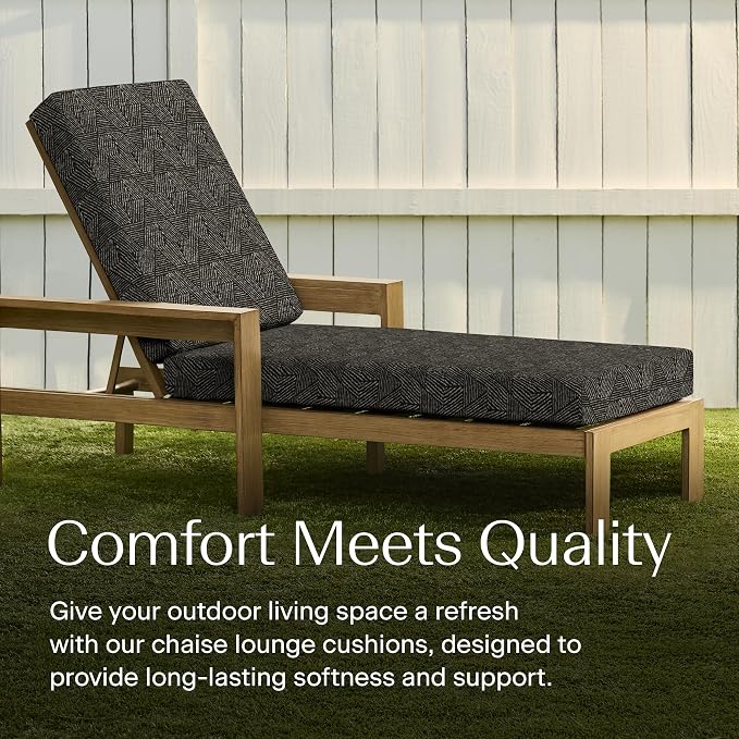 Honeycomb Outdoor Chaise Lounge Cushion - Image 3