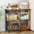 SWTYMIKI 33.31''x14.25'' Coffee Bar Cabinet by SwtyMiki-TidyHomeSweetLife