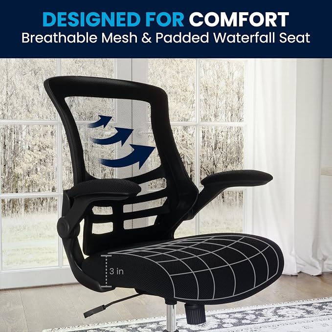 Flash Furniture Kelista Mid-Back Swivel Office Chair - Image 11