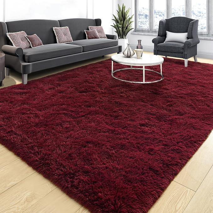Tepook Fluffy Large Rugs for Living Room, Area Rug 6x9 Soft Carpet for Bedroom - Image 3