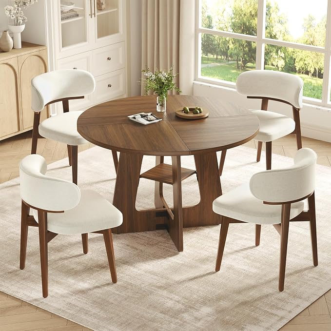 GRUSIGN 5-Piece Round Dining Table Set by GRUSIGN