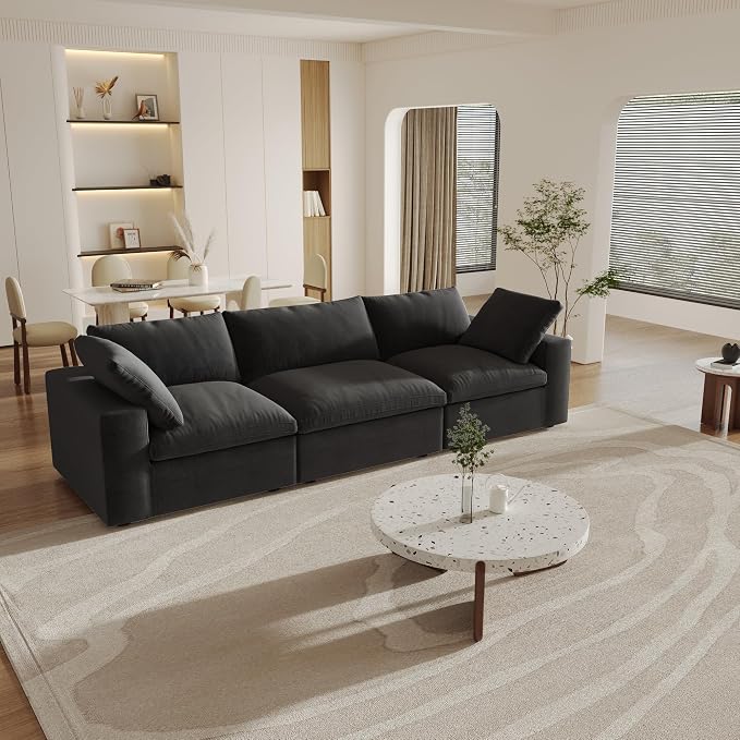 WJShome Cloud Modular Sectional Couch, 120.45" Convertible Couch - Image 3