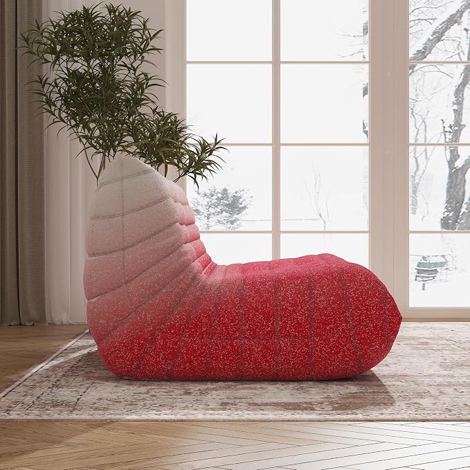 Bean Bag Chair, Loveseat Fireside Chair Bean Bag Sofa Large Bean Bag Chair - Image 7