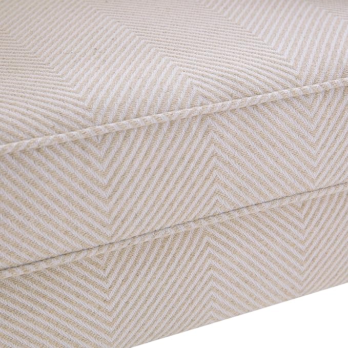 HUIMO Printed Wingback Accent Chair, Linen Upholstered High Back Armchair - Image 3
