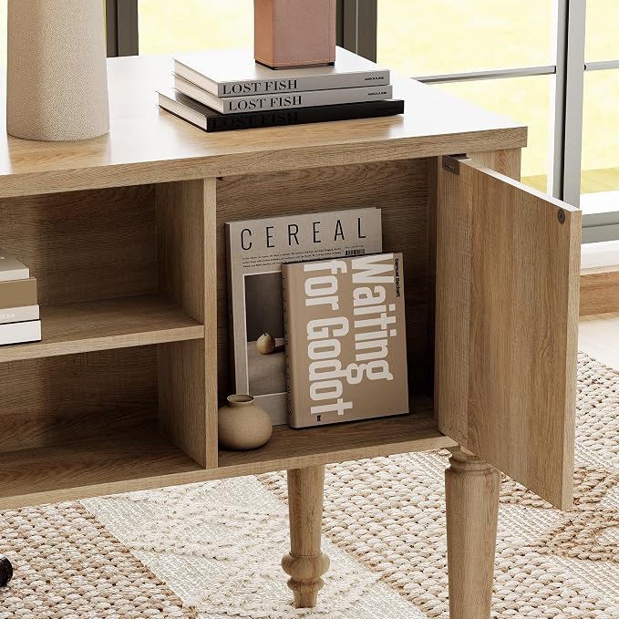 WAMPAT Home Office Furniture Set, Wood Computer Desk - Image 5