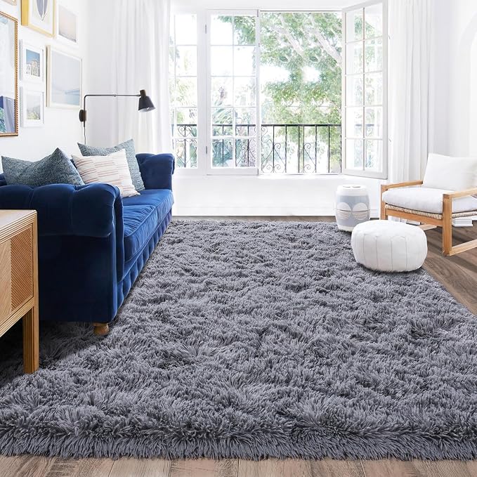 Rugs for Living Room 5x7, Soft Shaggy Modern Shag Area Rug for Bedroom - Image 2