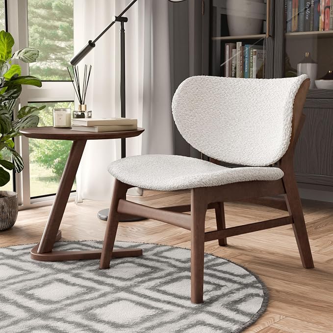 Furniture of America Callum 2-Piece Mid-Century Modern Solid Wood Brown by Unknown