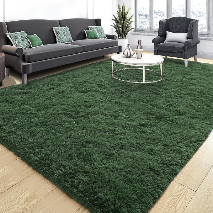 Tepook Soft Fluffy Rugs for Bedroom, 4x6 Area Rug for Living Room, Modern by Tepook