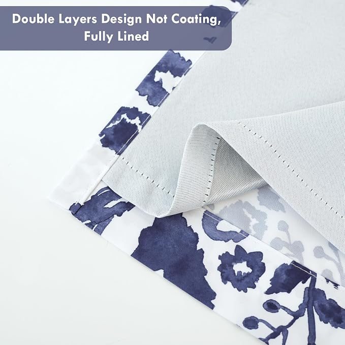DriftAway Julia Lined Valance Double Layer Thermal Insulated Room Darkening - Image 3