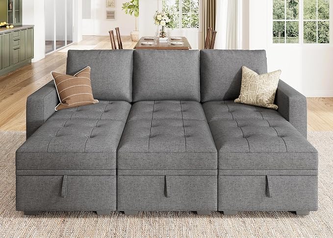 HONBAY Modular Sectional Couch Sleeper Sofa Bed - Image 5