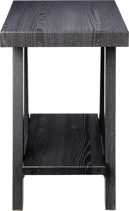 Roundhill Furniture Athens Contemporary Wood Shelf Side Table - Image 5