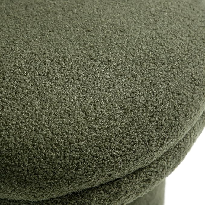 Furniture of America Rami Modern 18-inch Mushroom-Shape Upholstered Ottoman - Image 10