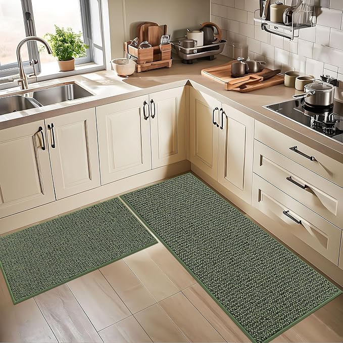 BEQHAUSE Kitchen Rugs 32"x48", Non-Slip Kitchen Mats - Image 8