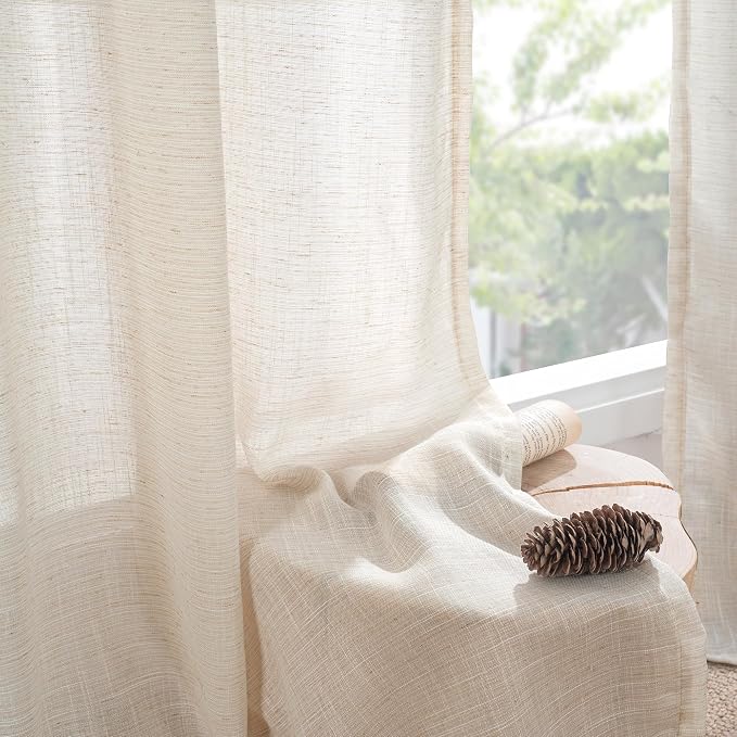 BGment Long Linen Curtains 102 Inch Length - Image 7