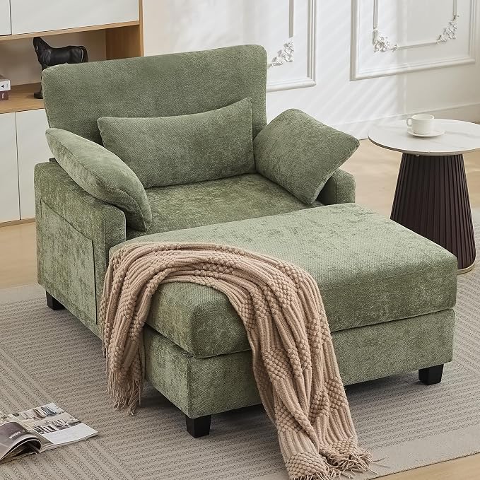 WUTUTUEE 57.5" Oversized Chaise Lounge by WUTUTUEE