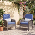 GarveeHome 2-Piece Outdoor Patio Furniture Set, All-Weather Rattan Chairs by GarveeHome
