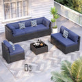Patio Furniture Sets, 7-Piece Outdoor Patio Furniture by VonzoyHome