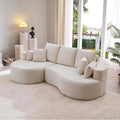 106'' Sectional Curved Sofa Sponge Couch by JJKFurniture-kevinplus