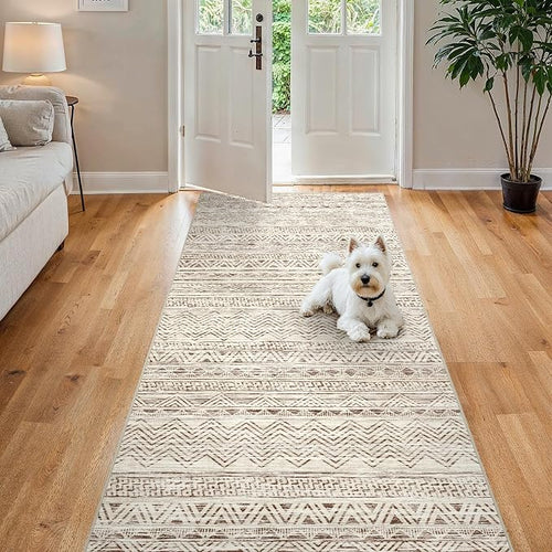 4x8 Washable Hallway Runner Rug：Moroccan Non-Slip Wide Runners - Image 2