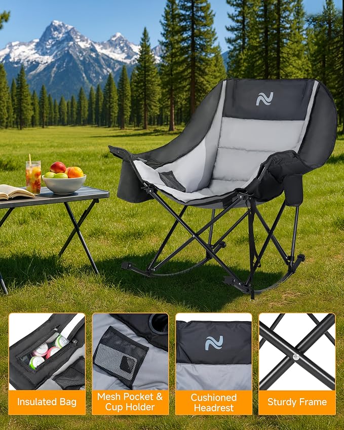 Slsy Oversized Rocking Camping Chair - Image 5