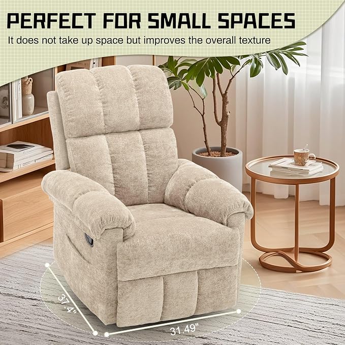 Korser Recliner Chair, Small Rocker Recliner Chair - Image 8