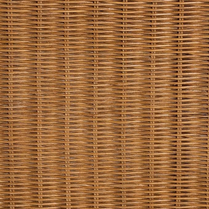 Bali & pari Oteria Bohemian Light Honey Scalloped Rattan Console Table - Image 8