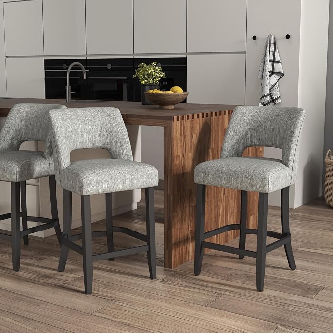 VKNOW Bar Stools Set of 4, Modern Counter Stools - Image 4