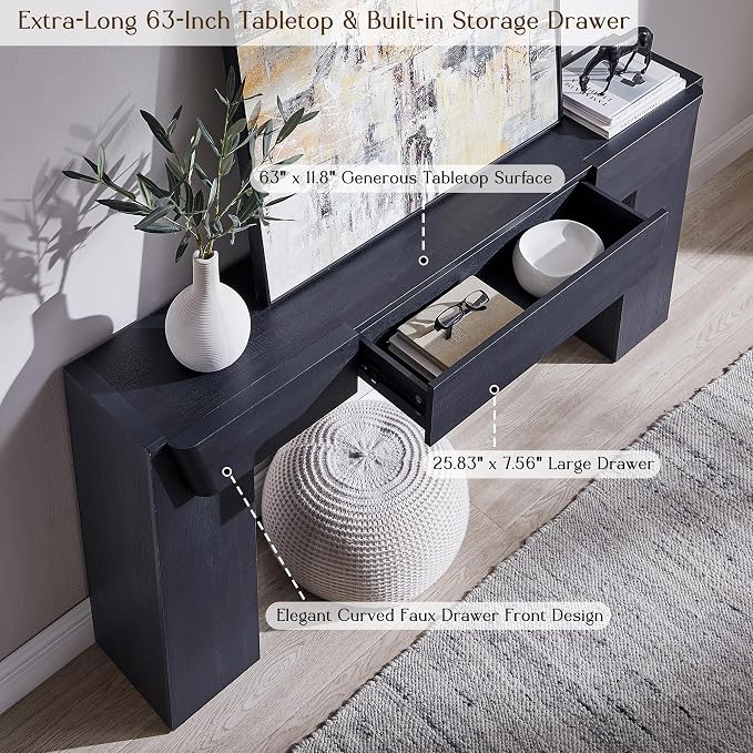 JXQTLINGMU 63" Console Table - Image 4