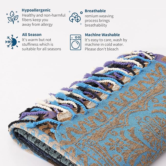 Boho Throw Blanket - Image 6