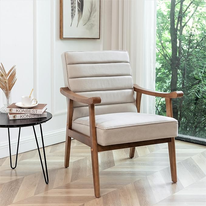 Container Furniture Direct Unique Mid Century Modern Accent Chair - Image 10