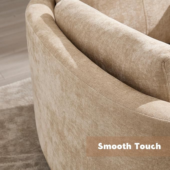 Manual Recliner 360°Swivel Glider Rocking Chair, Upholstered Nursery Adult - Image 6