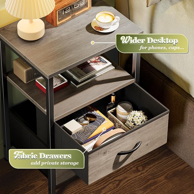 Huuger Night Stand Set of 2, Nightstand - Image 5