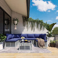 Pamapic 7-Piece Outdoor Sectional Set, Large Wicker Patio Furniture Set by Pamapic