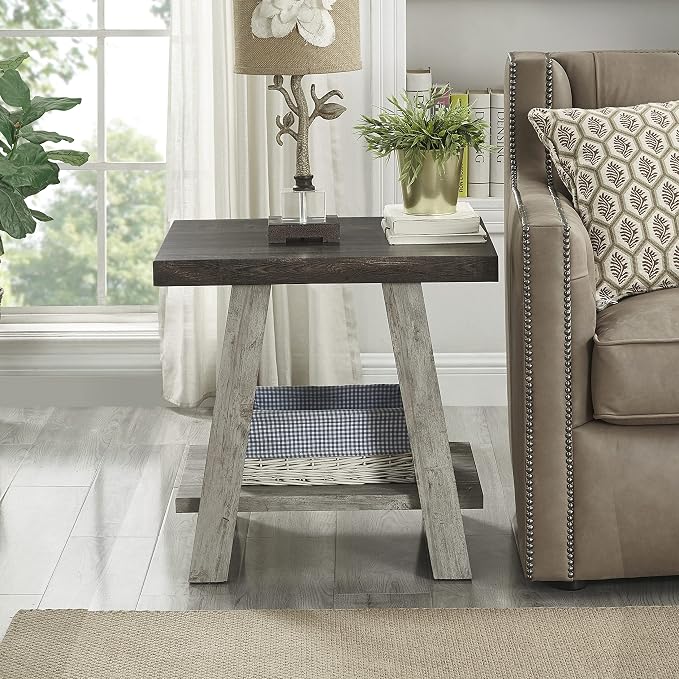Roundhill Furniture Athens Contemporary 3-Piece Wood Shelf Coffee Table Set - Image 6