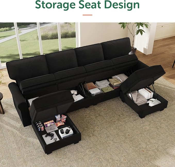 HONBAY Convertible Sectional Sofa - Image 3