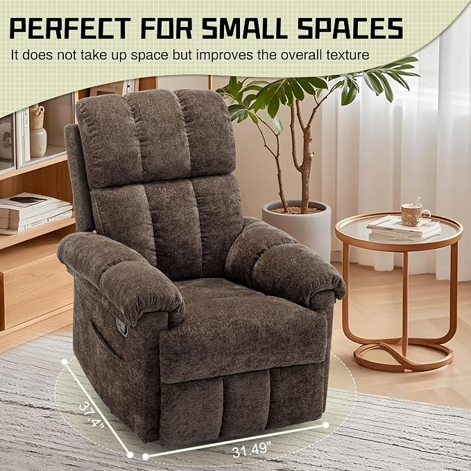 Korser Recliner Chair, Swivel Rocker Recliner Chair - Image 8